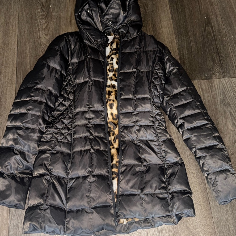 Laundry By Shelli Segal Black Puffer Jacket